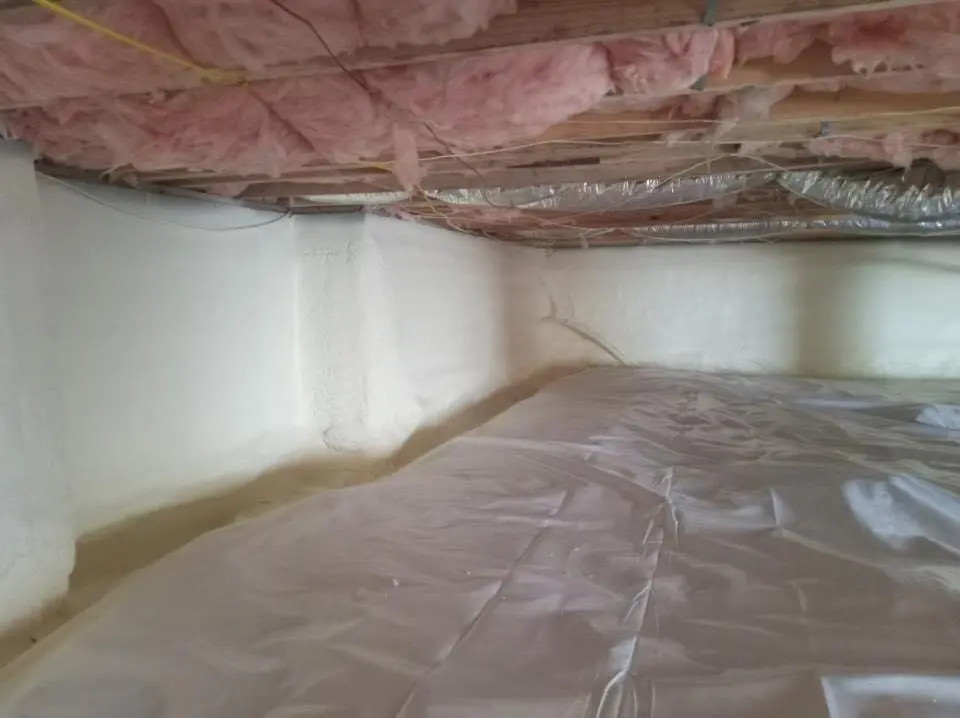 Crawl space encapsulation with closed-cell spray foam for Roof Maintenance in Andrews